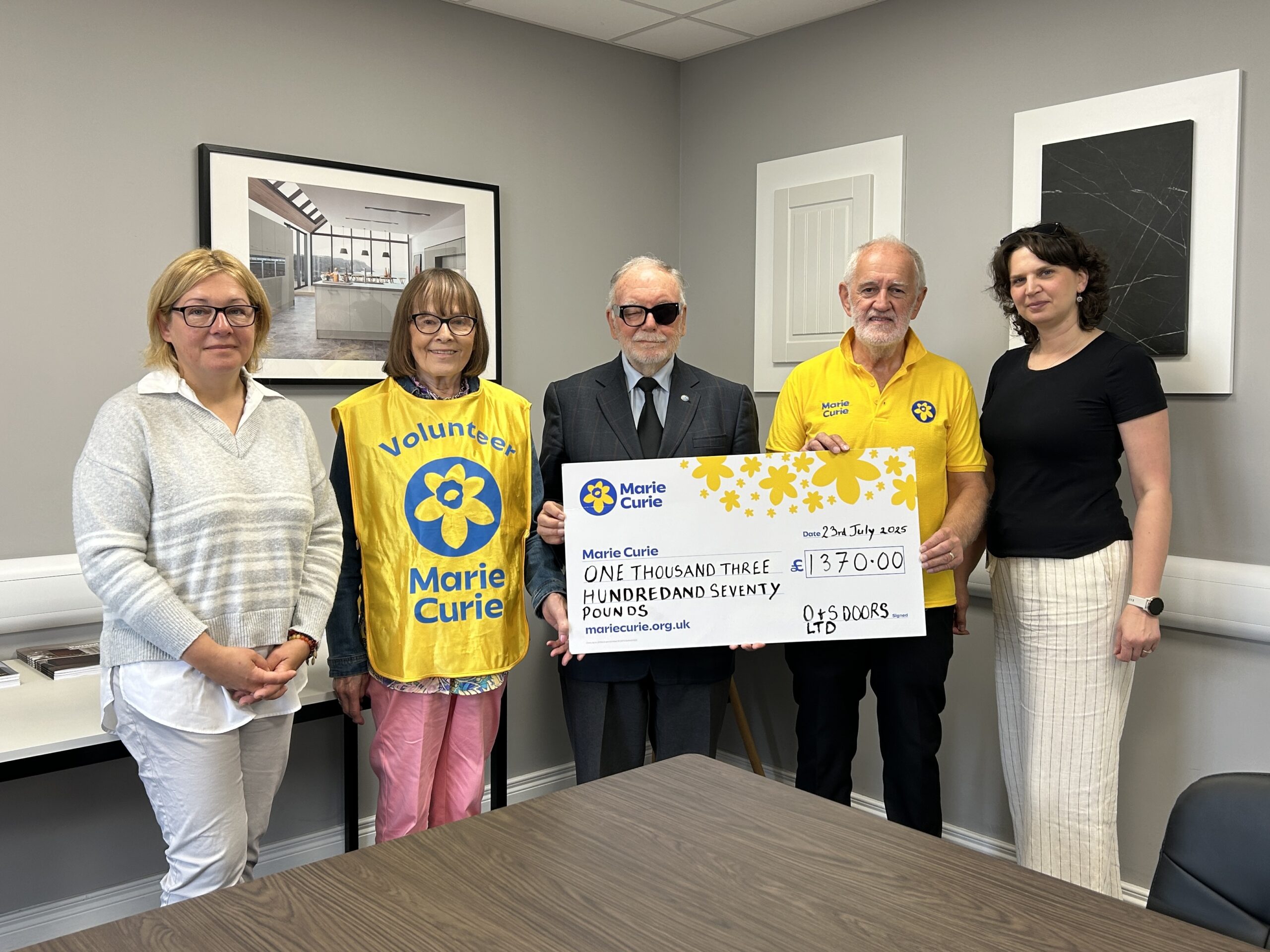Marie Curie NI Cheque Presentation 🌼 Image